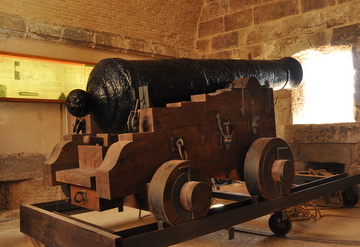 The Fuerte de Navidad, a well-preserved 18th century military fortress in the bay of Cartagena